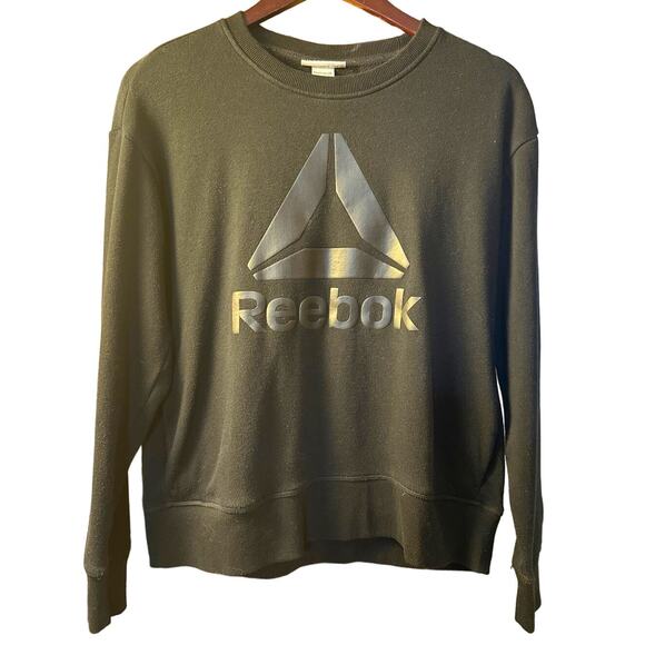 Reebok Tops - Reebok Crewneck Black Sweatshirt Women's Size Small Active Casual Lounge Cozy
